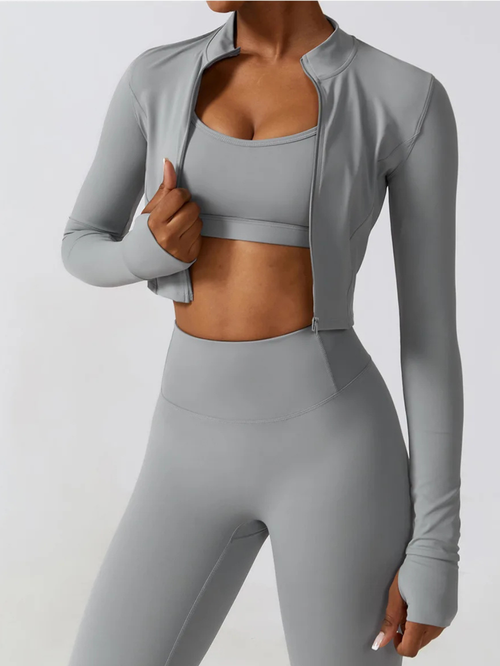 Dames sportjack met rits