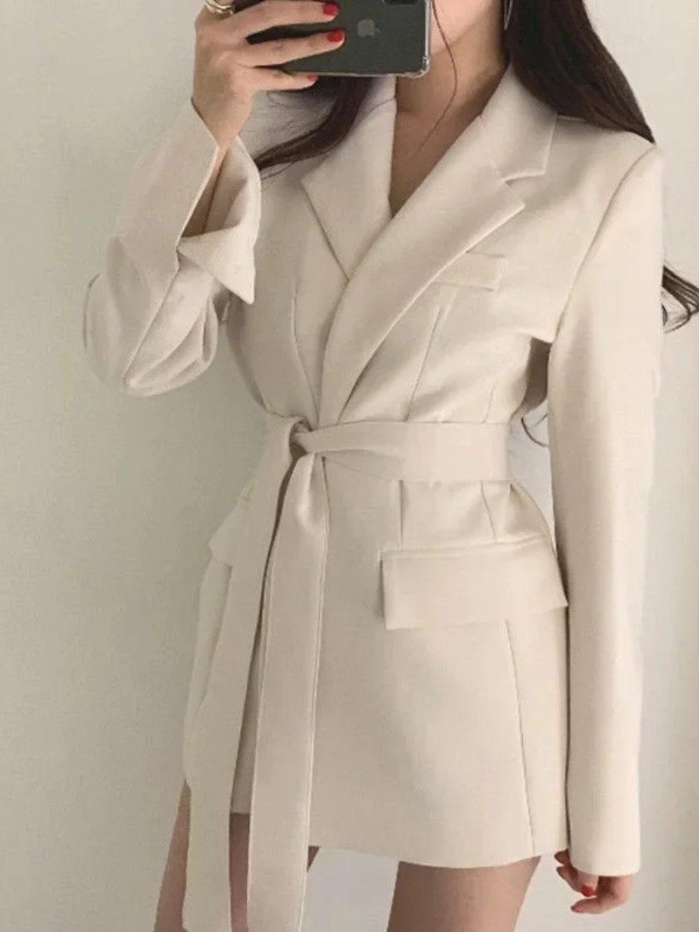Structured Long Blazer