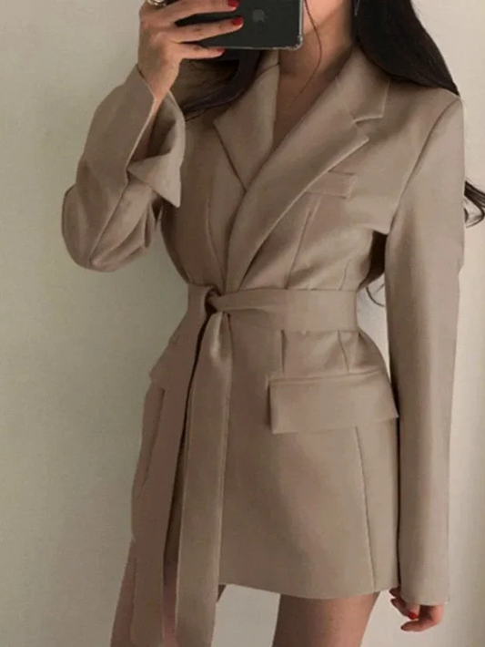 Structured Long Blazer