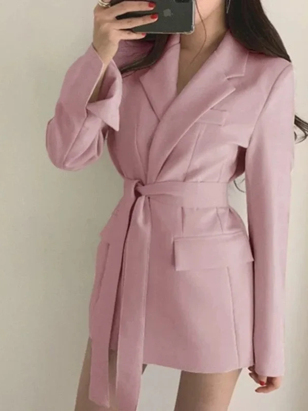 Structured Long Blazer