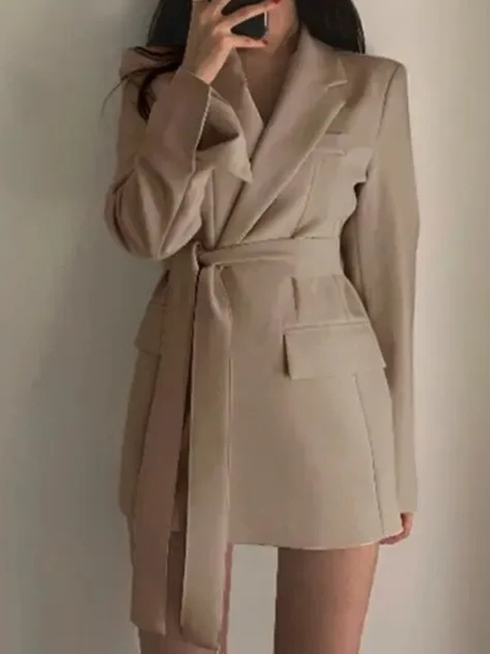 Structured Long Blazer