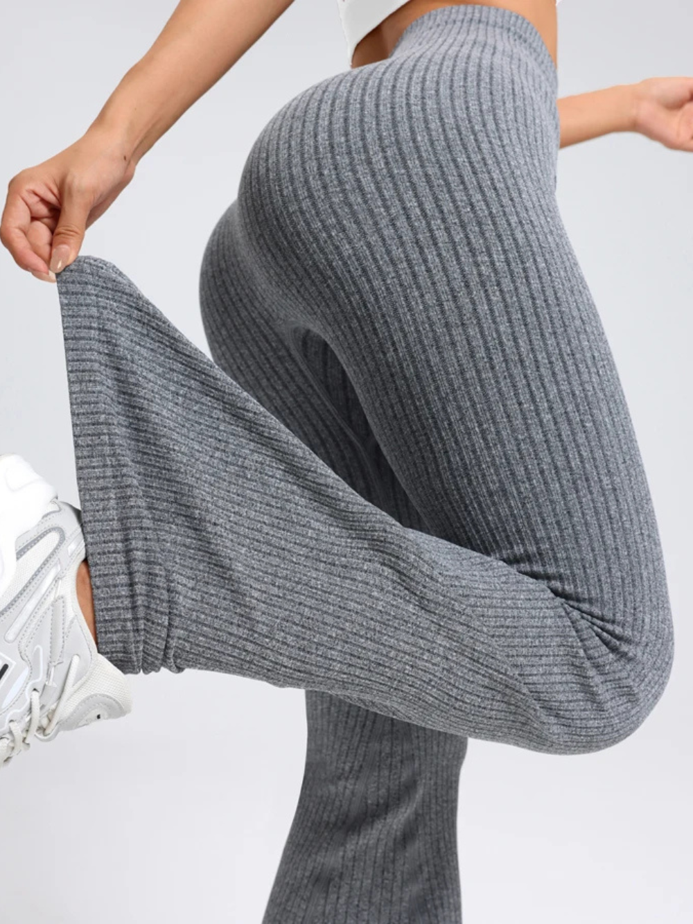 High Waisted Flared Pants