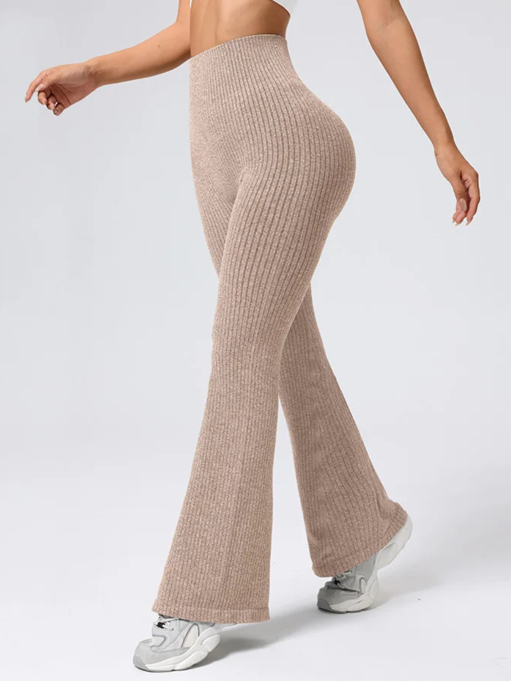 High Waisted Flared Pants