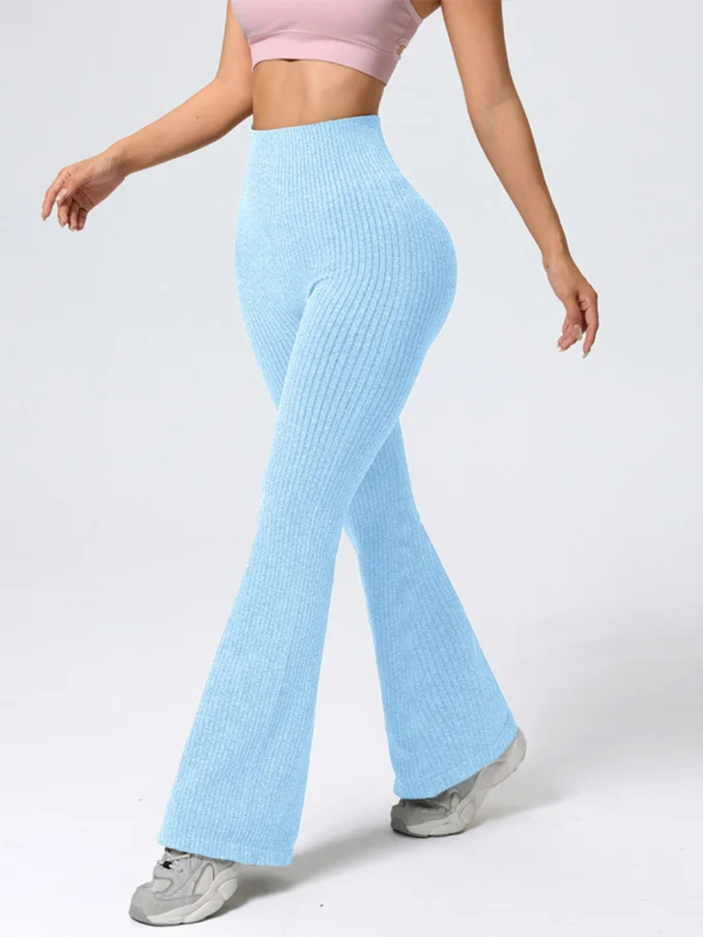 High Waisted Flared Pants