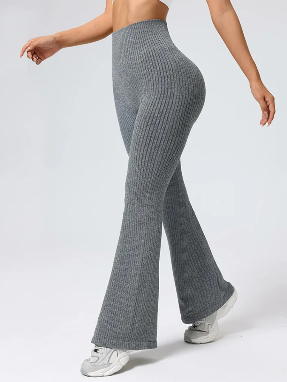 High Waisted Flared Pants