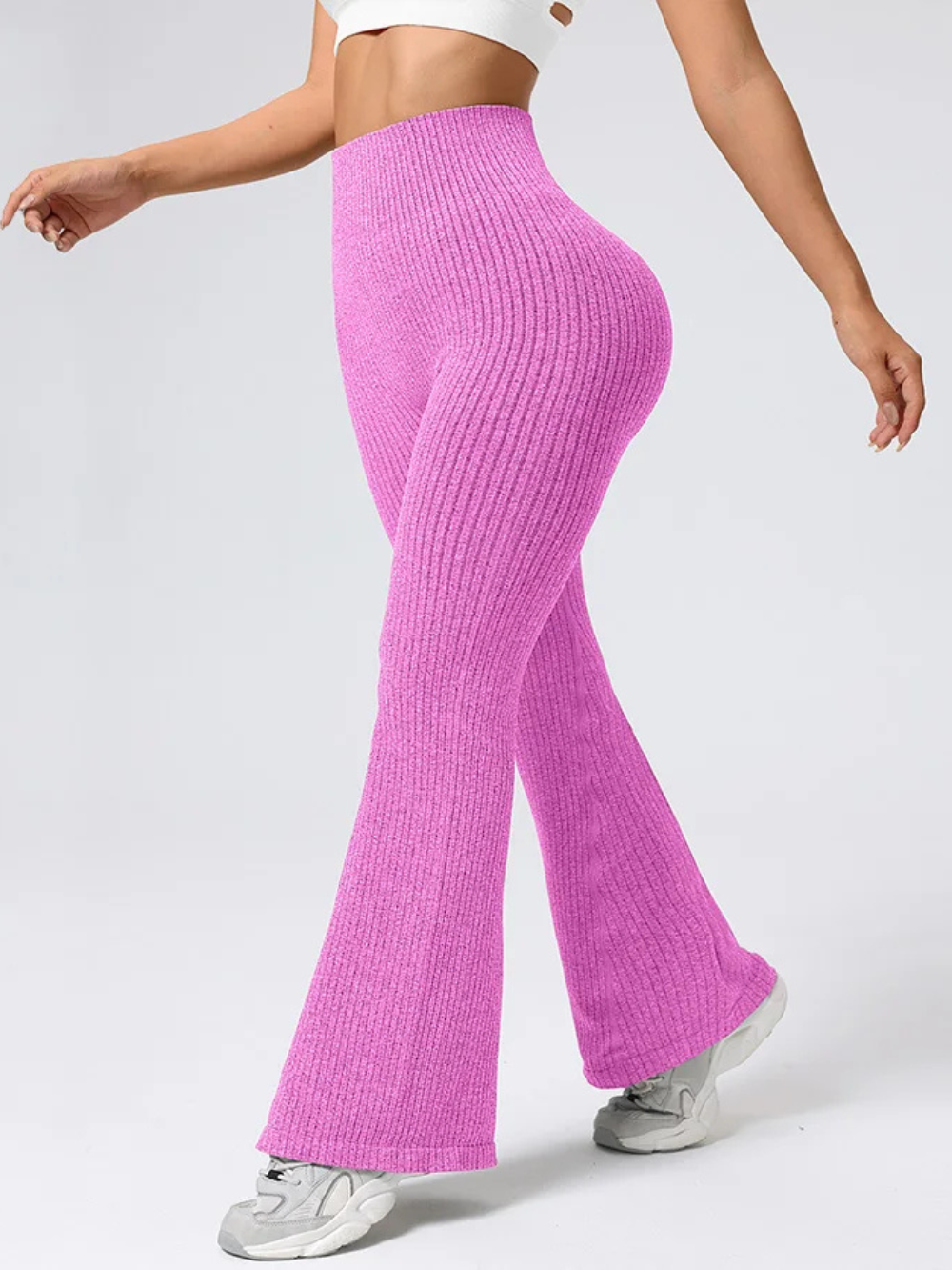 High Waisted Flared Pants