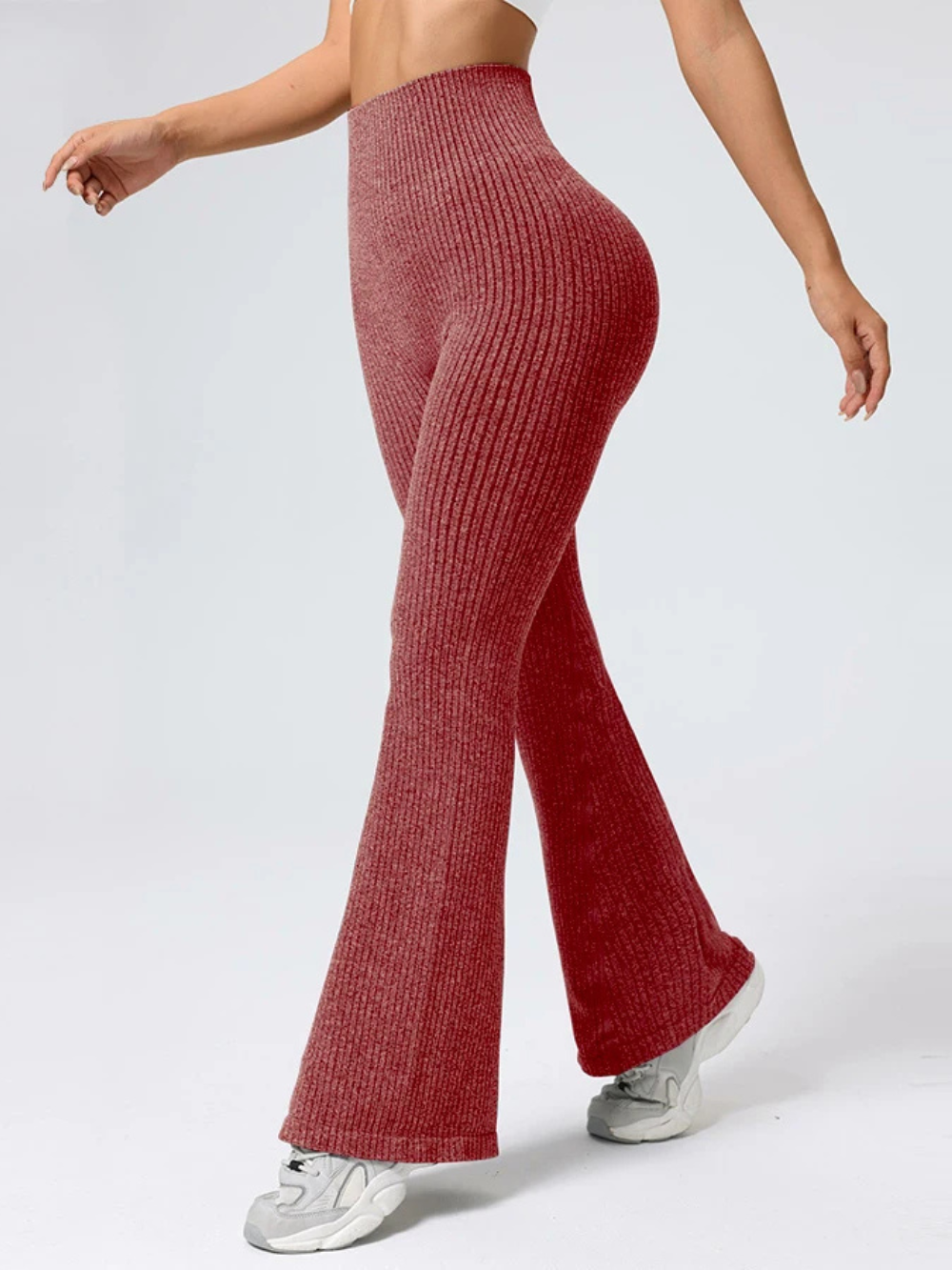 High Waisted Flared Pants