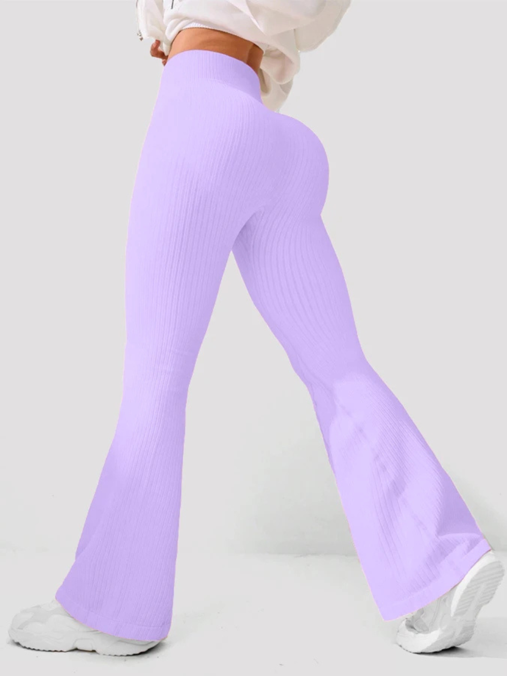 High Waisted Flared Pants