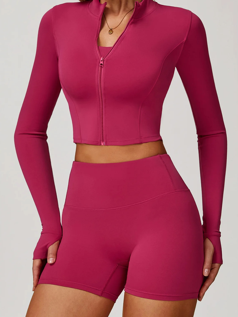 Dames sportjack met rits