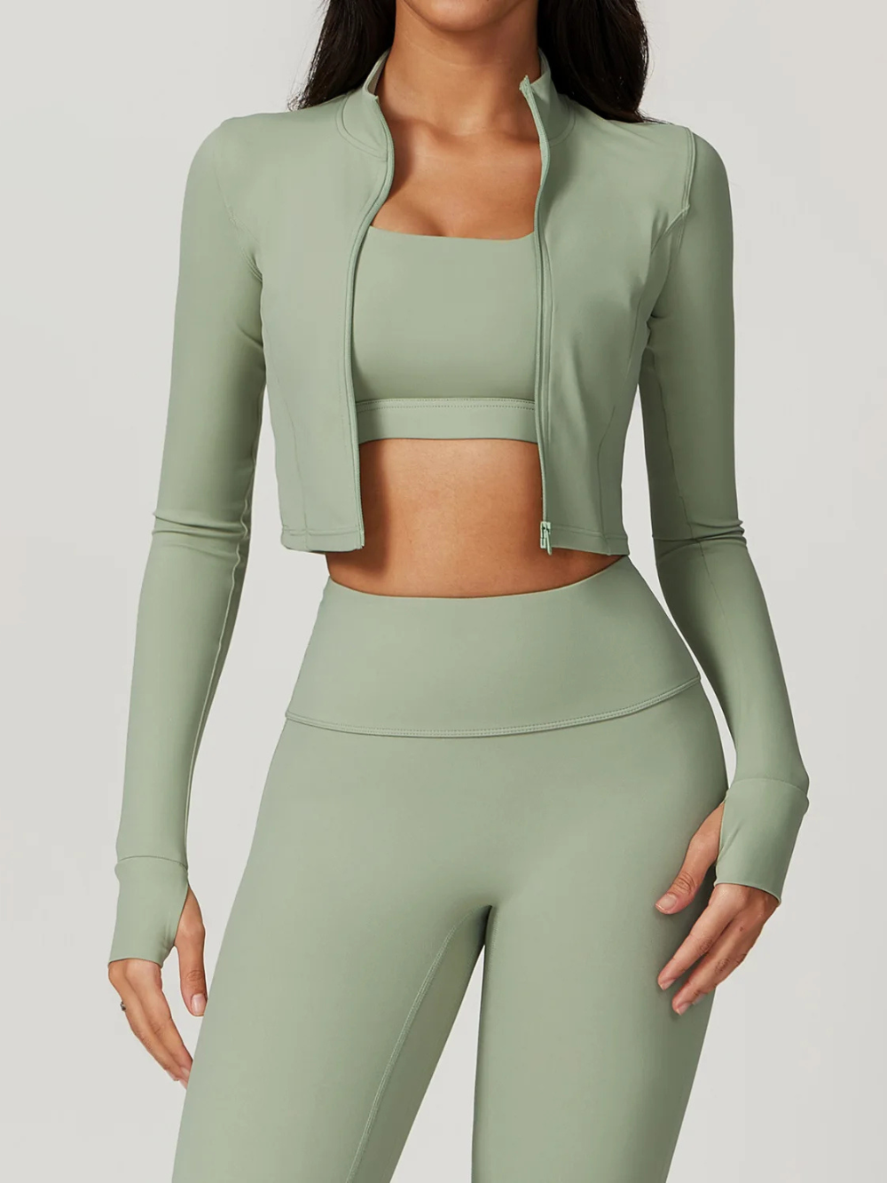 Dames sportjack met rits